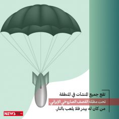 تحت مظلة القصف الصاروخى الإيراني