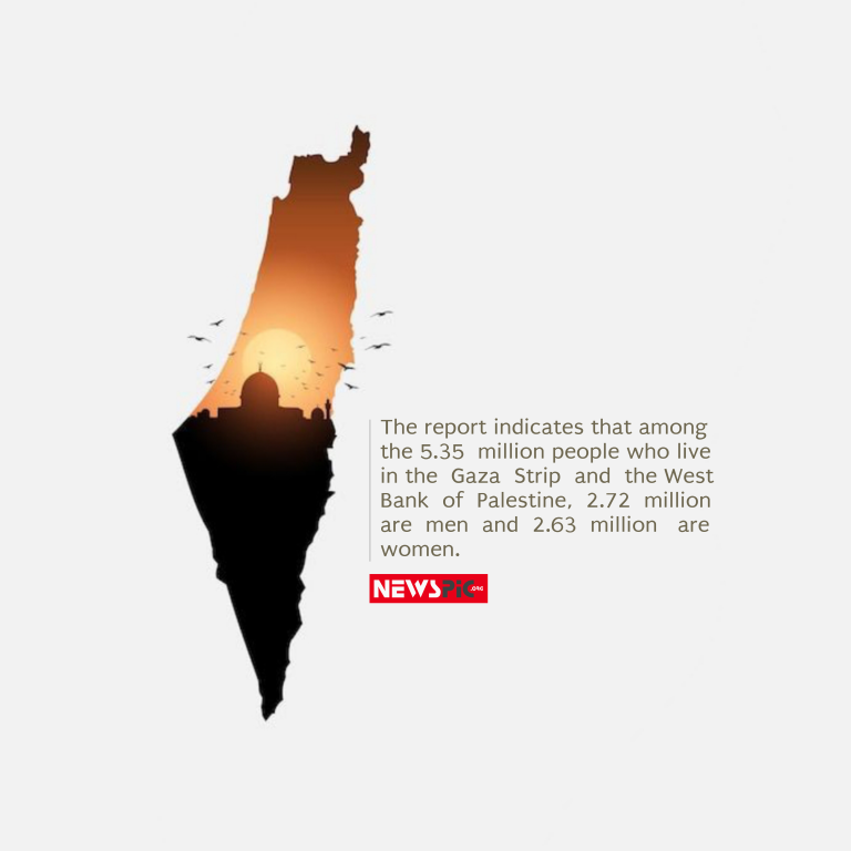 Number of men and women living in Gaza