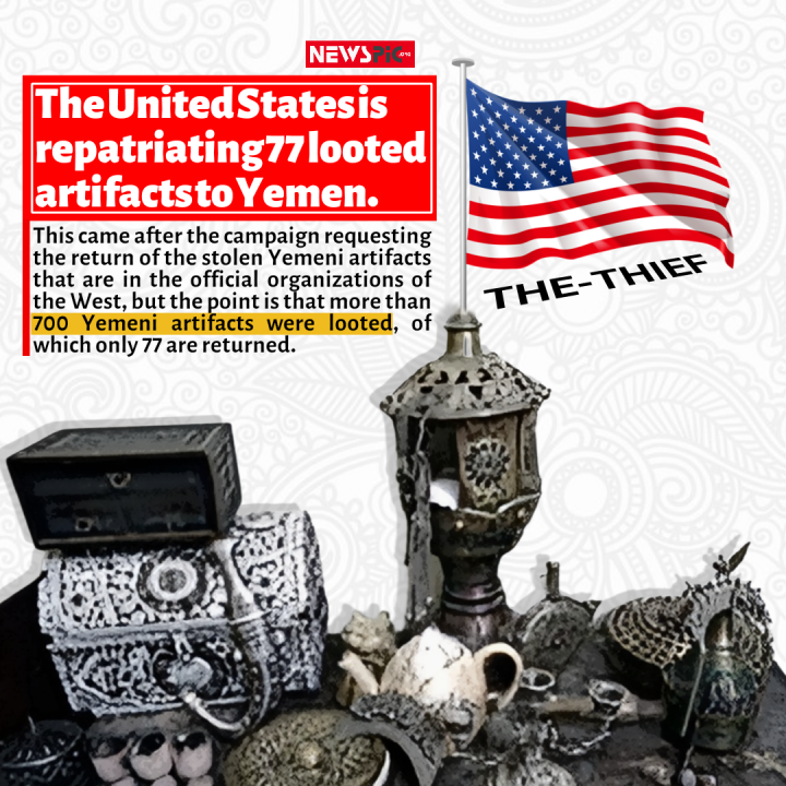 Of 700 looted artifacts the US returns only 77 to Yemen