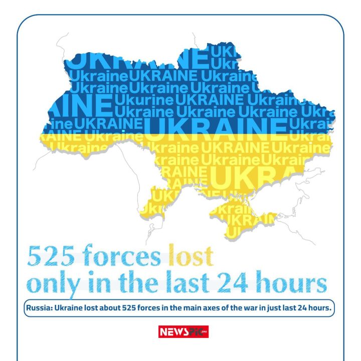 525 forces lost only in 24 hours