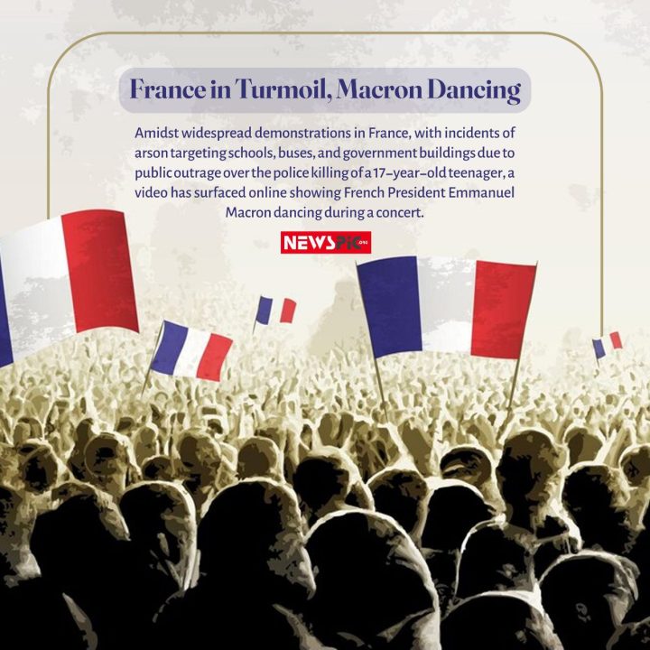 France in Turmoil, Macron Dancing<br><br>
