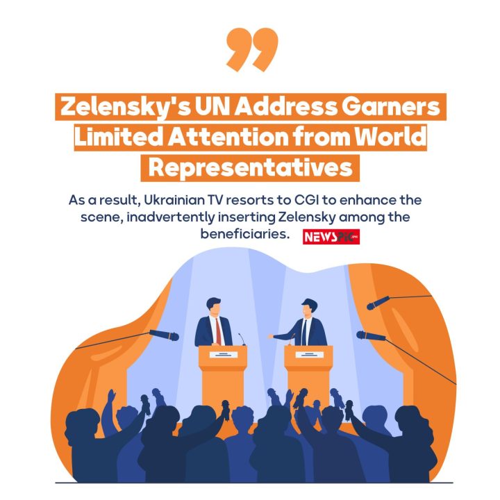 Zelensky’s UN Address Garners Limited Attention from World Representatives <br>