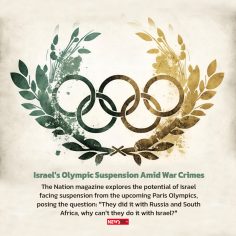 Israel’s Olympic Suspension Amid War Crimes