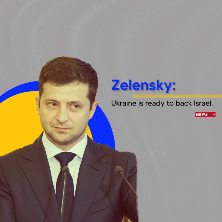 Zelensky: Ukraine is ready to back Israel