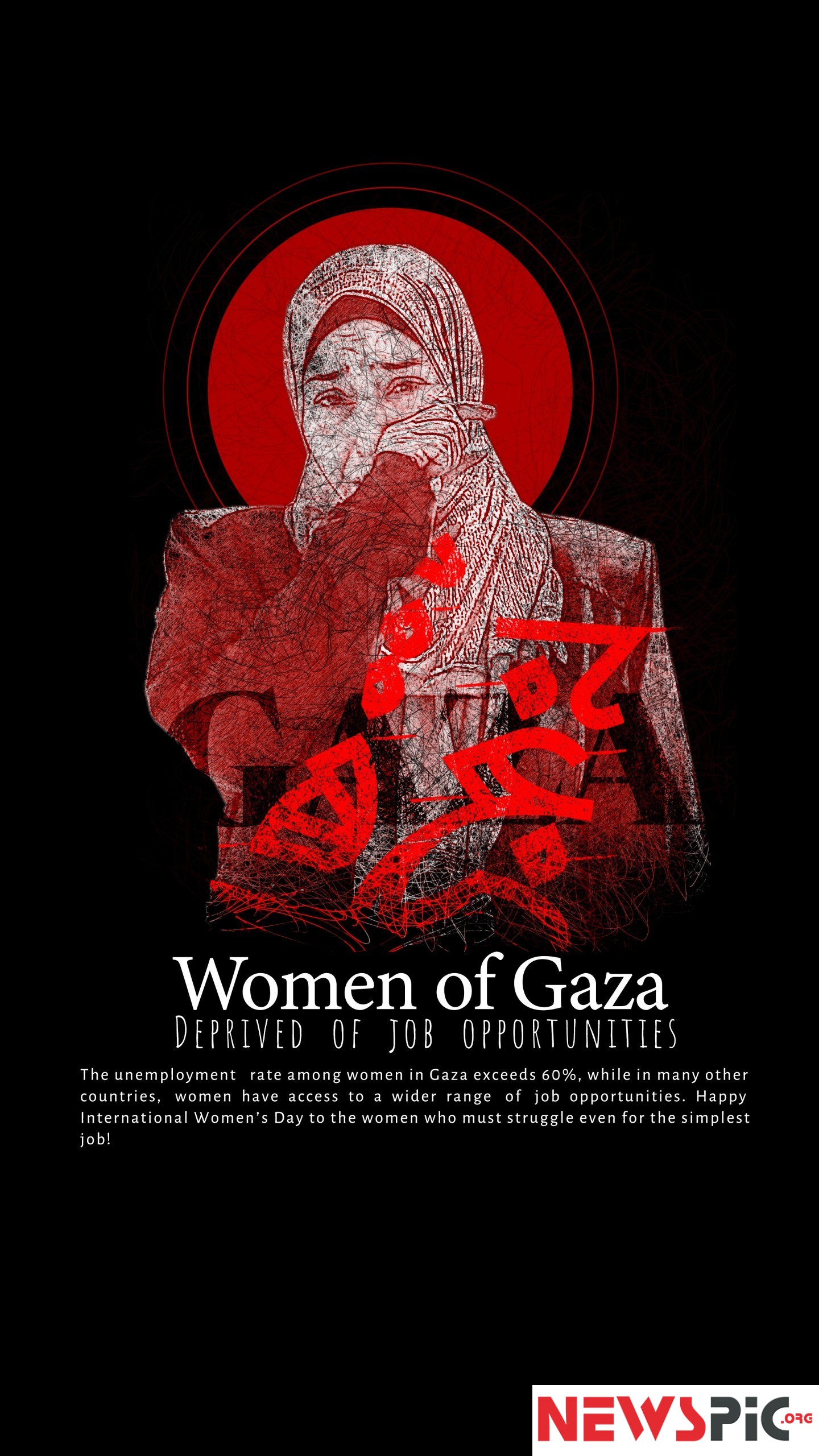 (women of Gaza) deprived of job opportunities